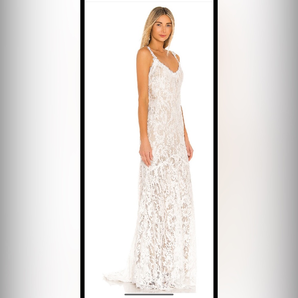 Elegant White Lace Dress